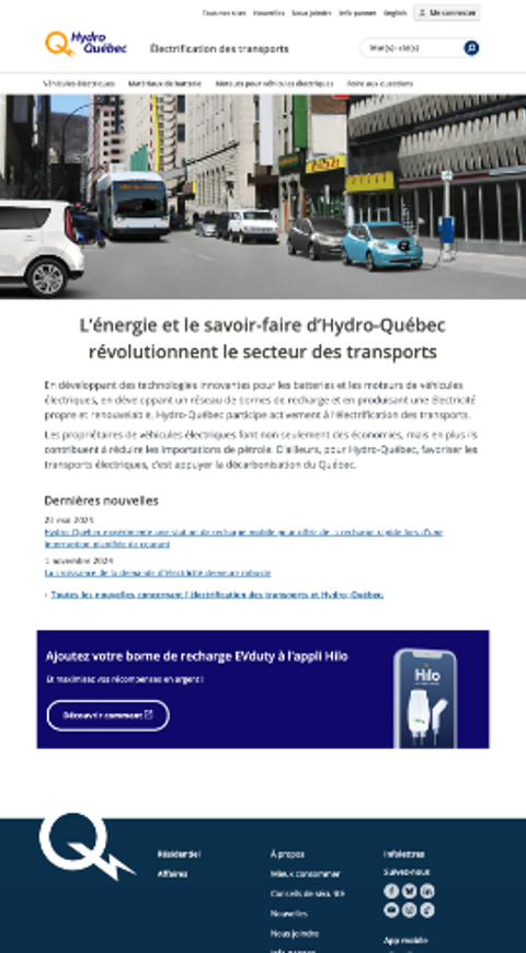 Image - Hydro-Québec - Électrification des transports